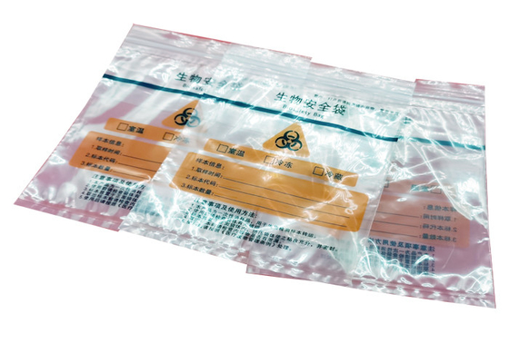 ziplockk Recyclable Reusable Bags Clear LDPE Biohazard Specimen Bags