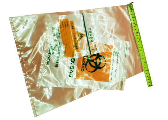 ziplockk Recyclable Reusable Bags Clear LDPE Biohazard Specimen Bags