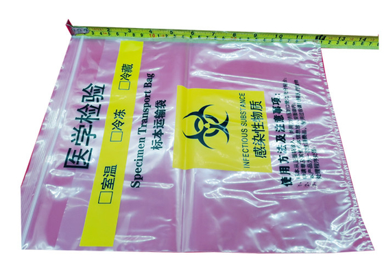 ziplockk Recyclable Reusable Bags Clear LDPE Biohazard Specimen Bags